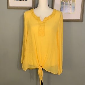 Yellow blouse